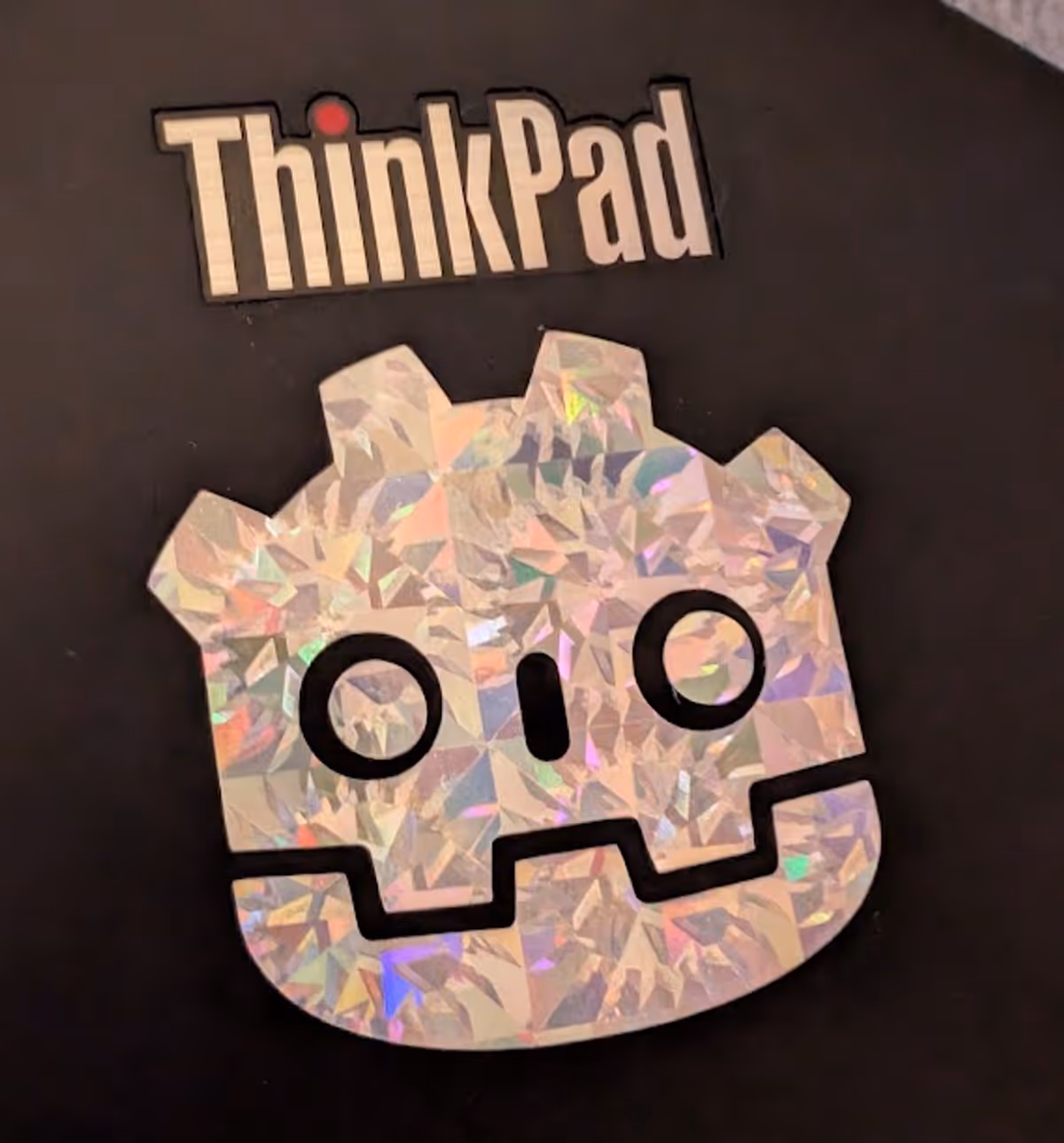 Ein Sticker der Godot-Engine